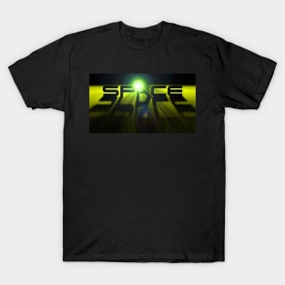 Space Design - Yellow T-Shirt